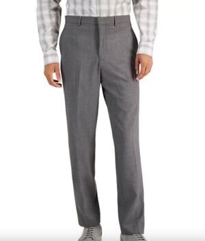 NWT Marc New York Modern-Fit Dress Pants, Grey, Men’s 35W x 33L